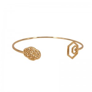 Bracciale aperto in fiore Begonia